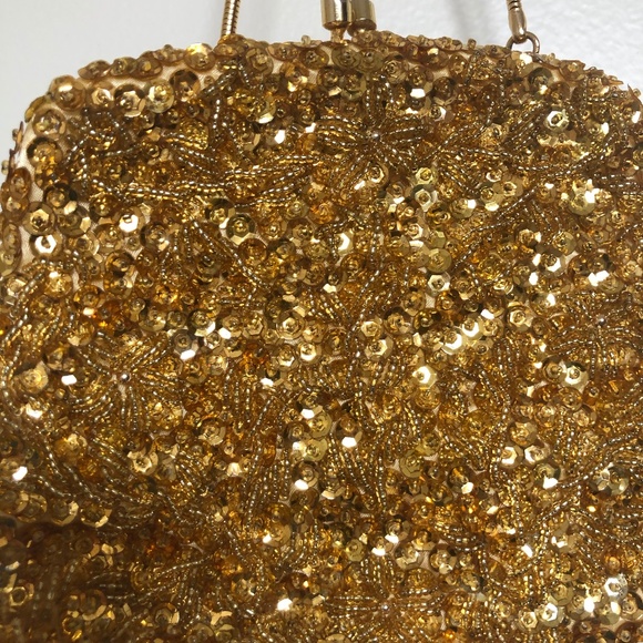Vintage Gold Beaded "Flapper" bag - Small - Picture 2 of 4